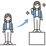 Career Advancement Female SVG Icon